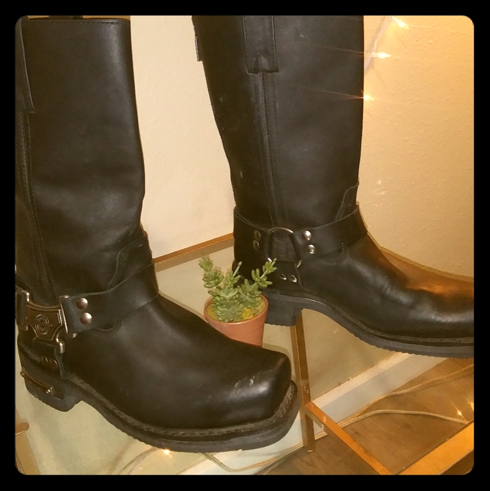 Men's Drag Harness Riding Milwaukee Boots